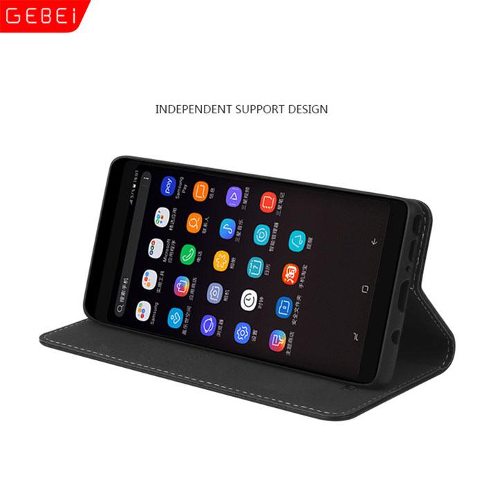 Bao da Galaxy Note 8 Gebei Wallet Leather Hanmade sang trọng, bền đẹp 5